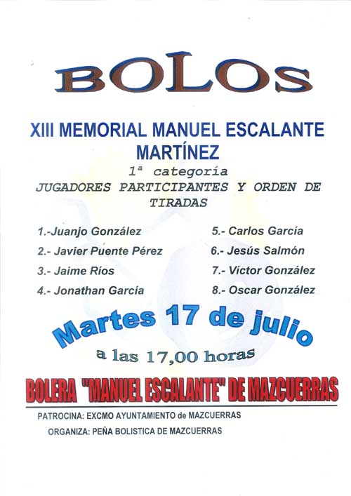 XIII Memorial Manuel Escalante